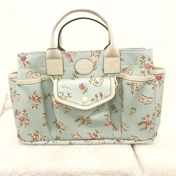 Guccifloral canvas tote Totes